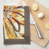 Theedoek Gerberas Café, (Quarter Fold)