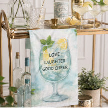 Theedoek | Gin & Tonic Citroen Munt Keukencadeau