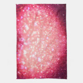 Theedoek - Hartjes Glanzen Roze (Verticaal)