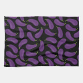 Theedoek met Auberginepatroon (Horizontaal)