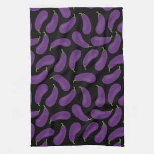 Theedoek met Auberginepatroon