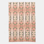 Theedoek met een elegant bloemenontwerp (Verticaal)