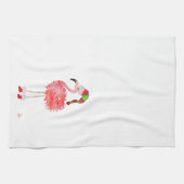 theedoek met flamingo (Horizontaal)