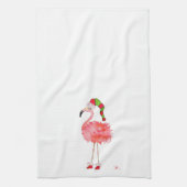 theedoek met flamingo (Verticaal)