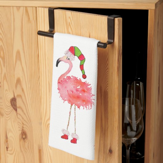 theedoek met flamingo (Derde Gevouwen)