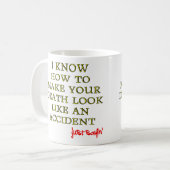 Theedoek met grappige tekst of mok (Voorkant links)