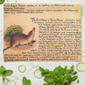 Theedoek met Nature Notes Februari van Edith Holde (Gevouwen)