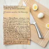 Theedoek met Nature Notes Februari van Edith Holde (Quarter Fold)