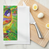 Theedoek met vogels van Leslie (Quarter Fold)