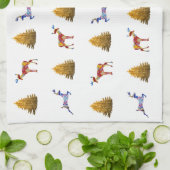 Theedoek Schattige Kerst (Gevouwen)