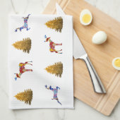 Theedoek Schattige Kerst (Quarter Fold)