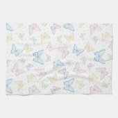 Theedoek voor keuken met vlinderdessin (Horizontaal)