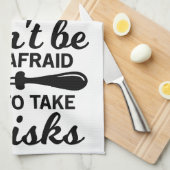 Theedoek - Wees niet bang om te nemen van whisks! (Quarter Fold)