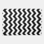Theedoek - Zwarte Zigzag (Horizontaal)