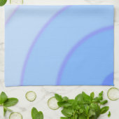 Theedoeken met blauwe spiralen (Gevouwen)