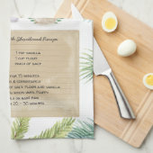 Theedoeken met recept voor Shortbread (Quarter Fold)
