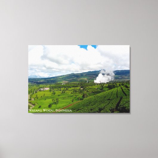 Theefabriek Berglandschap Foto Canvas Afdruk (Voorkant)