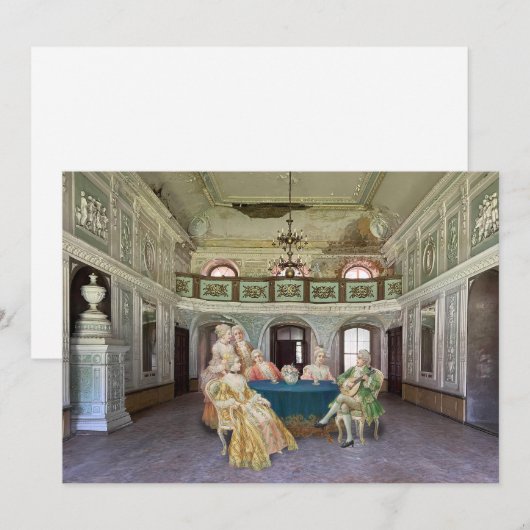 TheeFeest Vlak Kerstkaart (Voorkant / Achterkant)