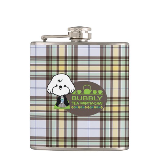 theefeestje in bubbly heupfles (Voorkant)