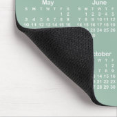 Theegroen en witte kalender muismat (Hoek)