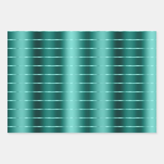 Theegroen lint boog bruiloft feest inpakpapier vel (Voorkant)