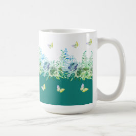 Theegroen Vlinder Bloemenmok Koffiemok