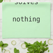 Theehanddoek - maak niets op theedoek (Gevouwen)