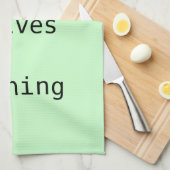 Theehanddoek - maak niets op theedoek (Quarter Fold)