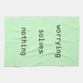 Theehanddoek - maak niets op theedoek (Horizontaal)