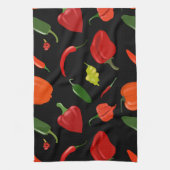 Theehanddoek met pittige pepers theedoek (Verticaal)
