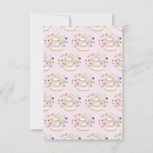 Theehuis Roze Blosfeest Bedankkaart (Achterkant)