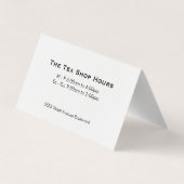 theehuis visitekaartje (Achterkant)