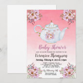 Theehuisje Baby Shower Uitnodiging (Voorkant / Achterkant)