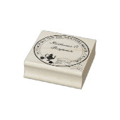 Theehuwelijk Bruiloft Ronde Retouradres Rubberstempel (Stempel)