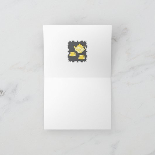 Theekaansicht Briefkaart Bedankt (Binnen)