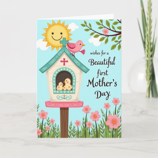 Theekaart met Teal Scrollwork Huis Kaart (Voorkant)