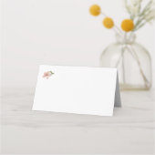 Theekaart Roze Rozen Naam Plaatskaartjes (Achterkant)