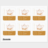 Theekan Ginseng Wortel Thee Label (Vel)