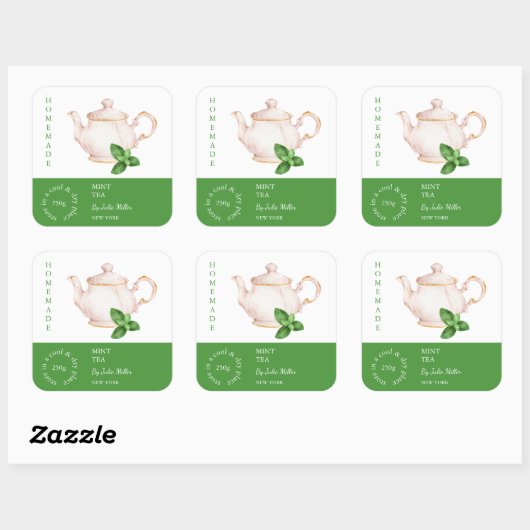 Theekan Mint Thee Label (Vel)