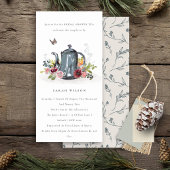 Theekanne Bruidsboeket Uitnodiging Cute Leaf Rose