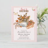 Theekanne Bruiloft Lunch Uitnodiging Adorable (Staand voorkant)