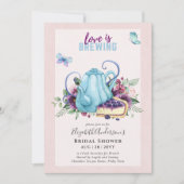 Theekanne Bruiloft Lunch Uitnodiging voor Vriendin (Voorkant)