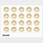 Theekanne Klassieke Ronde Sticker (Vel)