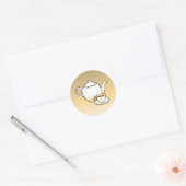 Theekanne Klassieke Ronde Sticker (Envelop)
