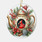 Theekanster Kardinaal 6 Keramisch Ornament (Links)