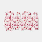 theekepatroon voor muziekopnames bedankdoosjes (Uitgevouwen)