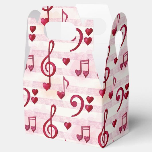 theekepatroon voor muziekopnames bedankdoosjes (Geopend)