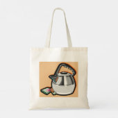 Theeketel met Theezakje Tote Bag (Achterkant)