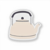 Theeketel Sticker (Voorkant)