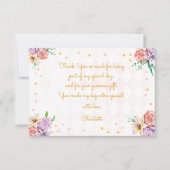 Theekinderen verjaardag bedankkaart (Voorkant)